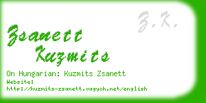 zsanett kuzmits business card